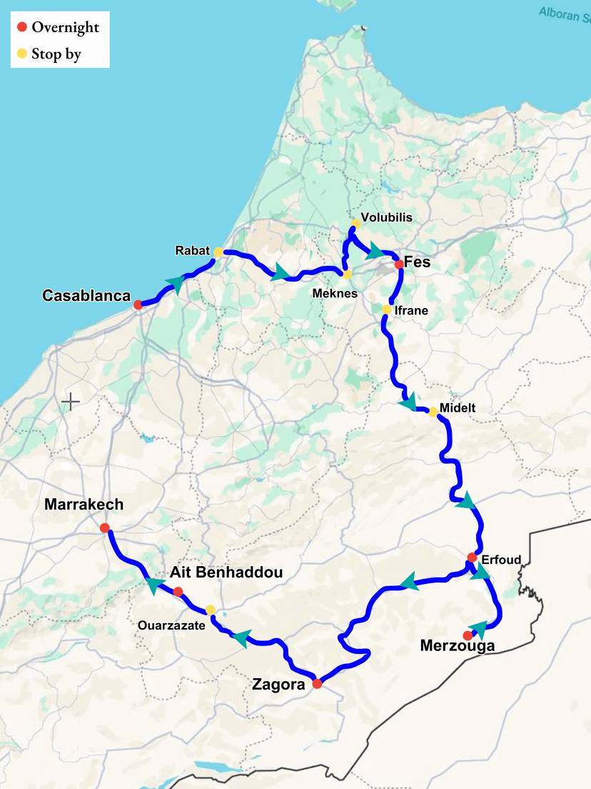 Morocco into Loop